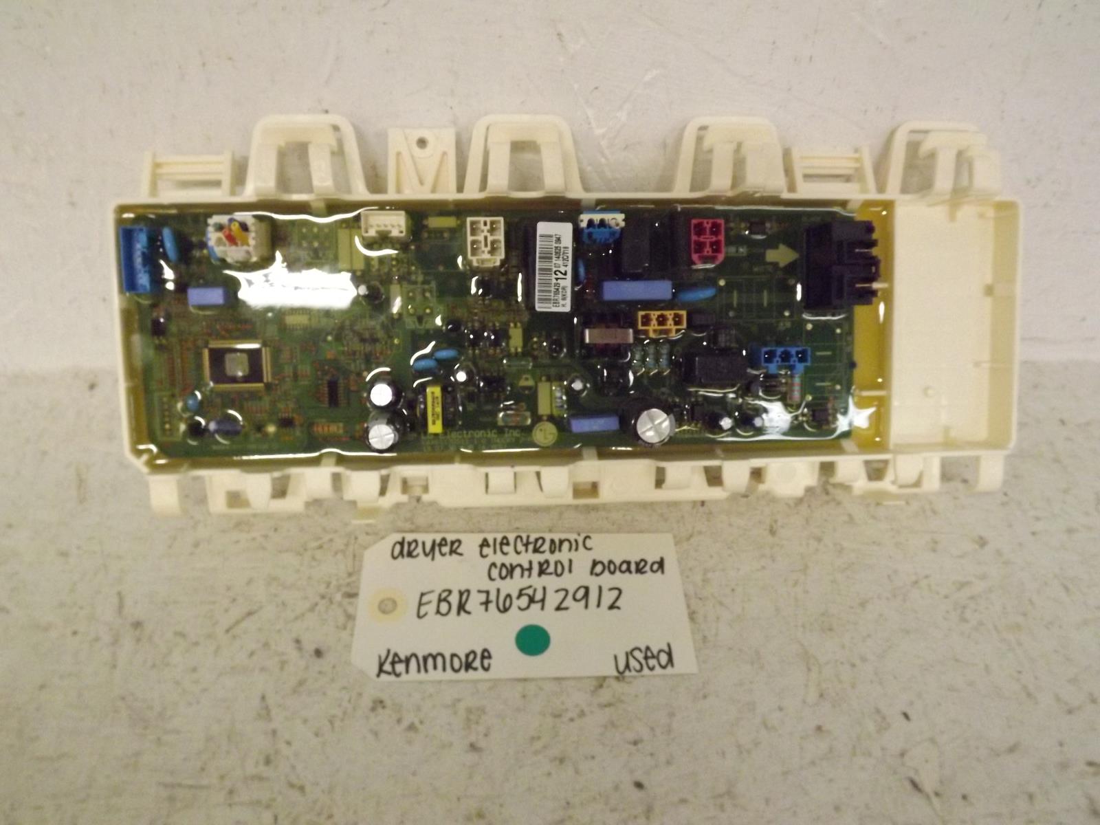 Kenmore Dryer EBR76542912 Electronic Control Board Used Kenmore Dryer EBR76542912 Electronic Control Board Used